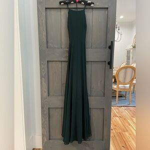 Lulus bridesmaid dress dark green size large